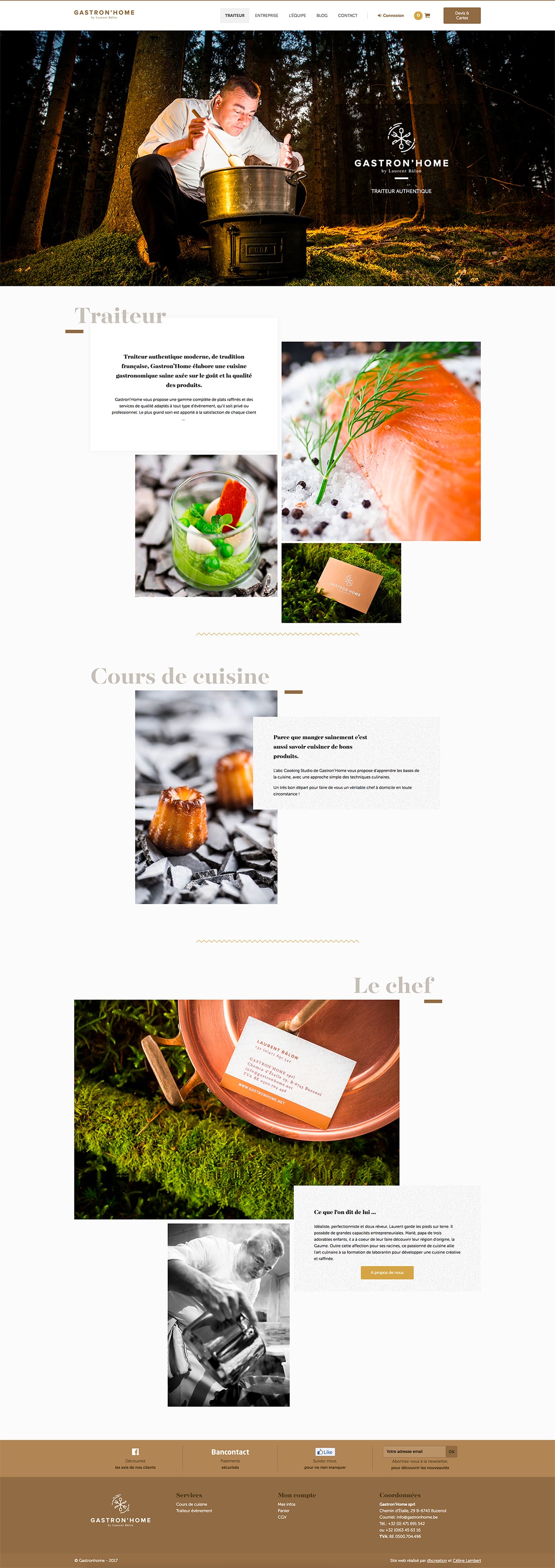 Homepage gastronhome.be